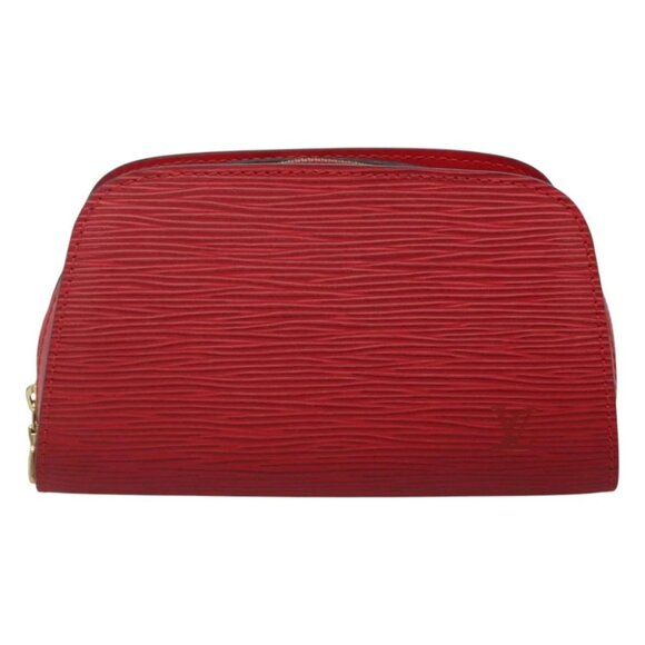 LOUIS VUITTON Epi Dauphine PM Pouch Castilian Red M48447 LV Auth ti3059 - Picture 1 of 15
